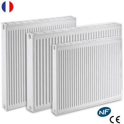 Radiateur eau chaude réversible Acier Blanc Type 22 Chauffage central DE DIETRICH Dimension - T22 HR L50xH70 930W Blanc - Publicité Radiateur eau chaude réversible Acier Blanc Type 22 Chauffage central DE DIETRICH Dimension - T22 HR L50xH70 930W Blanc - Publicité