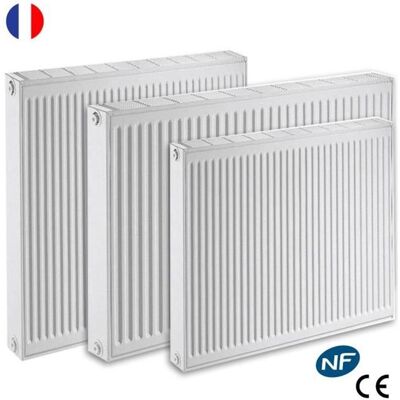 Radiateur eau chaude réversible Acier Blanc Type 21 Chauffage central DE DIETRICH Dimension - T21 HR L40xH70 582W Blanc - Publicité Radiateur eau chaude réversible Acier Blanc Type 21 Chauffage central DE DIETRICH Dimension - T21 HR L40xH70 582W Blanc - Publicité