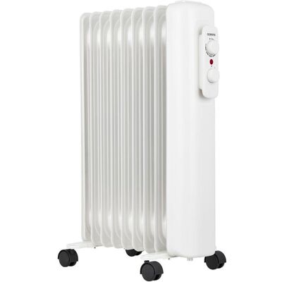 Radiateur électrique bain dhuile - 2000 W - OCEANIC - OCEABH2000W3 - Mobile - Blanc Blanc - Publicité Radiateur électrique bain dhuile - 2000 W - OCEANIC - OCEABH2000W3 - Mobile - Blanc Blanc - Publicité
