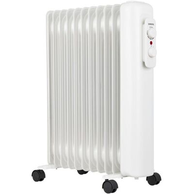 Radiateur électrique bain dhuile - 2500 W - OCEANIC - OCEABH2500W3 - Mobile - Blanc Blanc - Publicité Radiateur électrique bain dhuile - 2500 W - OCEANIC - OCEABH2500W3 - Mobile - Blanc Blanc - Publicité
