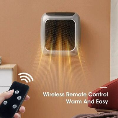 SANS MARQUE Mini Radiateur Électrique Mural Enfichable – Chauffage Compact avec Thermostat pour Chambre Gris - Publicité SANS MARQUE Mini Radiateur Électrique Mural Enfichable – Chauffage Compact avec Thermostat pour Chambre Gris - Publicité