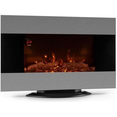 Klarstein Basel Cheminée électrique design moderne avec 2000W de puissance - Ventilateur chaud éclairage LED & télécommande - Publicité Klarstein Basel Cheminée électrique design moderne avec 2000W de puissance - Ventilateur chaud éclairage LED & télécommande - Publicité