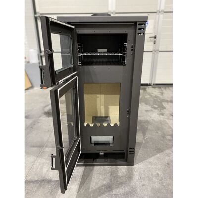 Poêle à bois avec four PRITY K2 GT F – 8 1 kW Bordeaux Classe A+ Design Élégant - Publicité Poêle à bois avec four PRITY K2 GT F – 8 1 kW Bordeaux Classe A+ Design Élégant - Publicité