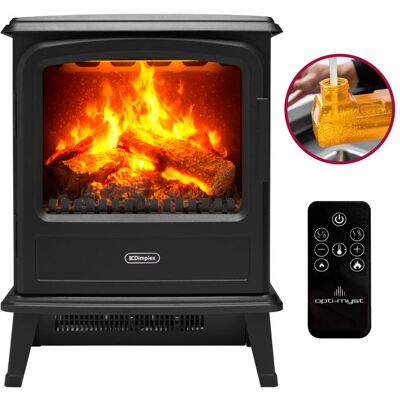 Dimplex - Evandale Black - Cheminée électrique avec chauffage sur pied Optimyst 1000-2000W télécommande Noir - Publicité Dimplex - Evandale Black - Cheminée électrique avec chauffage sur pied Optimyst 1000-2000W télécommande Noir - Publicité