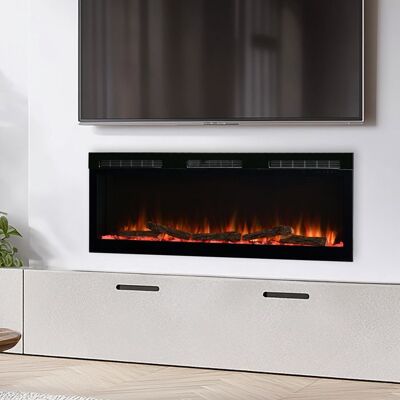 Dimplex - Sense 50 - Cheminée électrique avec chauffage murale - Optiflame 2000W télécommande Commande via application Noir - Publicité Dimplex - Sense 50 - Cheminée électrique avec chauffage murale - Optiflame 2000W télécommande Commande via application Noir - Publicité