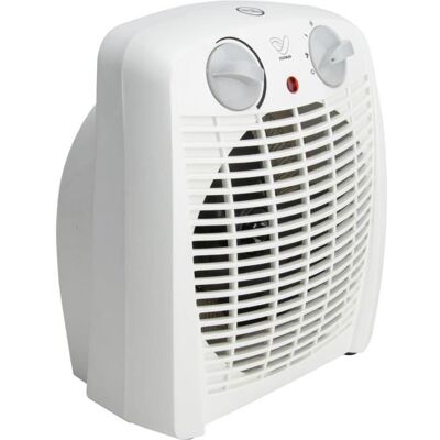 Radiateur soufflant portable 2000W - Blanc - Voltman Blanc - Publicité Radiateur soufflant portable 2000W - Blanc - Voltman Blanc - Publicité