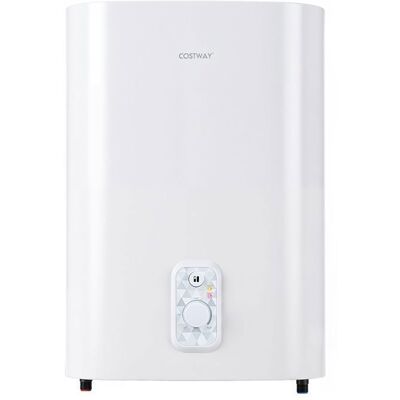 Chauffe-eau Electrique à Accumulation 2000W COSTWAY-Double Réservoir-Mural Vertical/Horizontal-Anode Magnésium-Élément à Sec-25L Blanc - Publicité Chauffe-eau Electrique à Accumulation 2000W COSTWAY-Double Réservoir-Mural Vertical/Horizontal-Anode Magnésium-Élément à Sec-25L Blanc - Publicité