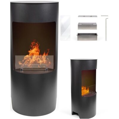 LIVOO Poêle au bioéthanol Capacité du brûleur 1.2 L - Publicité LIVOO Poêle au bioéthanol Capacité du brûleur 1.2 L - Publicité