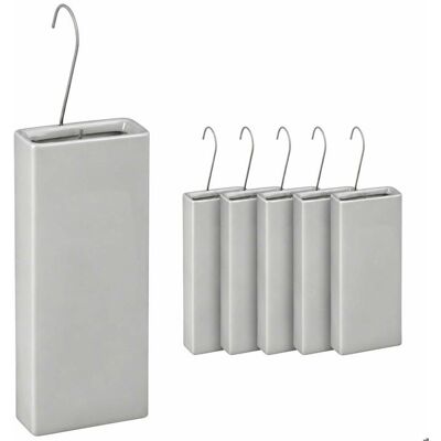 Relaxdays Humidificateurs pour radiateur lot de 6 évaporateurs deau à suspendre céramique gris clair Gris - Publicité Relaxdays Humidificateurs pour radiateur lot de 6 évaporateurs deau à suspendre céramique gris clair Gris - Publicité