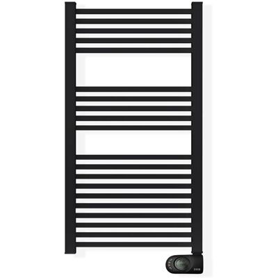 Sèche-serviettes électrique à inertie sèche HJM 750 W Square Noir Noir - Publicité Sèche-serviettes électrique à inertie sèche HJM 750 W Square Noir Noir - Publicité