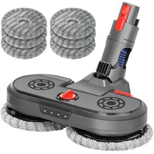 Accessoire Pour Aspirateur - Limics24 - Tête Balai Electrique Dyson V15 V11 V10 V8 V7 Réservoir D Eau Intégré Gris - Publicité Accessoire Pour Aspirateur - Limics24 - Tête Balai Electrique Dyson V15 V11 V10 V8 V7 Réservoir D Eau Intégré Gris - Publicité