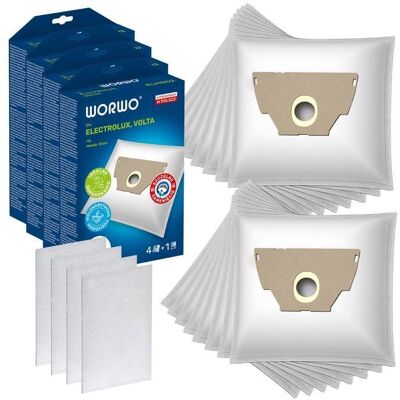 WORWO 16x Sacs à aspirateur synthétiques pour Tornado to 1112 Elyps Harmony Elyps TO 1110 - Elyps TO 1199 Quatro 1133 Electrolux - Publicité WORWO 16x Sacs à aspirateur synthétiques pour Tornado to 1112 Elyps Harmony Elyps TO 1110 - Elyps TO 1199 Quatro 1133 Electrolux - Publicité