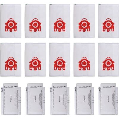 NETBOAT Sac pour aspirateur FJM compatible avec Miele 10 sacs + 5 filtres de remplacement - Publicité NETBOAT Sac pour aspirateur FJM compatible avec Miele 10 sacs + 5 filtres de remplacement - Publicité