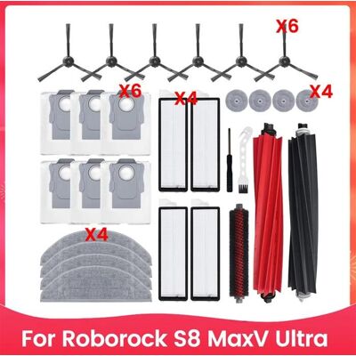 SODIAL pour Aspirateur Robot pour Roborock S8 MaxV Ultra Kit DAccessoires Brosse Latérale Principale Filtres HEPA Chiffon de Nettoyage - Publicité SODIAL pour Aspirateur Robot pour Roborock S8 MaxV Ultra Kit DAccessoires Brosse Latérale Principale Filtres HEPA Chiffon de Nettoyage - Publicité