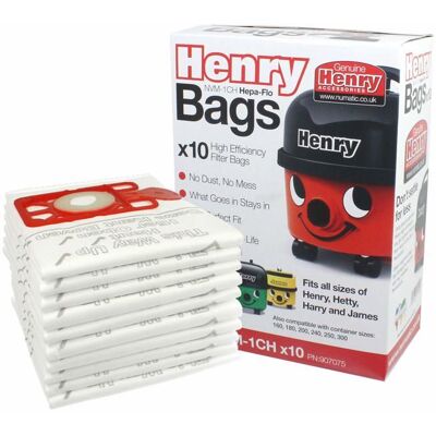 NUMATIC - NVM1CH Hepaflo Henry - Blanc - Sacs à poussière - Publicité NUMATIC - NVM1CH Hepaflo Henry - Blanc - Sacs à poussière - Publicité