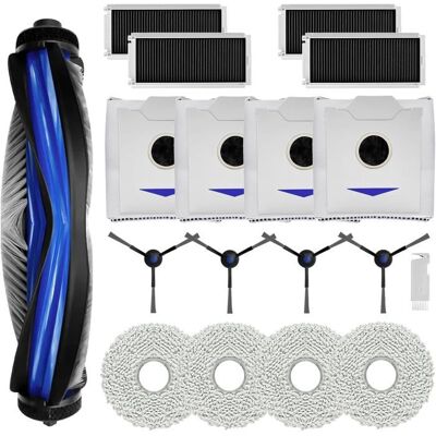 Kit NETBOAT pour ECOVACS DEEBOT N30 Pro / N30 Omni — 1 brosse anti-emmêlement 4 filtres HEPA 4 sacs 4 chiffons 4 brosses - Publicité Kit NETBOAT pour ECOVACS DEEBOT N30 Pro / N30 Omni — 1 brosse anti-emmêlement 4 filtres HEPA 4 sacs 4 chiffons 4 brosses - Publicité