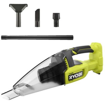 Aspirateur à main RYOBI RHV18-0 - 18V OnePlus - 600ml - Sans batterie ni chargeur - Kit avec 4 accessoires - Publicité Aspirateur à main RYOBI RHV18-0 - 18V OnePlus - 600ml - Sans batterie ni chargeur - Kit avec 4 accessoires - Publicité