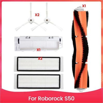 SODIAL Kit DAccessoires pour Aspirateur Robot pour Roborock S50 Couvercle de Brosse Principale Brosse Latérale Filtres Hepa Pièces de - Publicité SODIAL Kit DAccessoires pour Aspirateur Robot pour Roborock S50 Couvercle de Brosse Principale Brosse Latérale Filtres Hepa Pièces de - Publicité