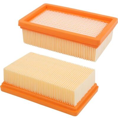 NETBOAT Lot de 2 filtres plissés Plats pour Kärcher WD4/WD5/WD6 /MV4/MV5/MV6/WD4P/WD5P/WD6P Aspirateur Remplacement Filtre Blanc - Publicité NETBOAT Lot de 2 filtres plissés Plats pour Kärcher WD4/WD5/WD6 /MV4/MV5/MV6/WD4P/WD5P/WD6P Aspirateur Remplacement Filtre Blanc - Publicité