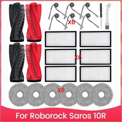SODIAL Pièces de Rechange pour Aspirateur Robot pour Roborock Saros 10R Ensemble DAccessoires: Brosse Principale Filtre HEPA Tampons - Publicité SODIAL Pièces de Rechange pour Aspirateur Robot pour Roborock Saros 10R Ensemble DAccessoires: Brosse Principale Filtre HEPA Tampons - Publicité