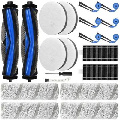SODIAL Kit DAccessoires de 20 Pièces pour Ecovacs pour Deebot X11 OmniCyclone: Brosse Principale Rouleau Éponge Filtre et Filtres HEPA - Publicité SODIAL Kit DAccessoires de 20 Pièces pour Ecovacs pour Deebot X11 OmniCyclone: Brosse Principale Rouleau Éponge Filtre et Filtres HEPA - Publicité