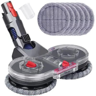 QUMOX Brosse tête de Vadrouille Electrique pour Dyson V11 V10 V8 V7 V15 Aspirateur avec Réservoir deau Amovible et 6 Vadrouille Lavable Jaune - Publicité QUMOX Brosse tête de Vadrouille Electrique pour Dyson V11 V10 V8 V7 V15 Aspirateur avec Réservoir deau Amovible et 6 Vadrouille Lavable Jaune - Publicité