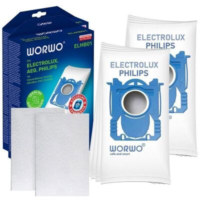 WORWO Lot de 8 sacs daspirateur pour Electrolux Easy Go Classic Silence Philips Aeg ZANUSSI: 4620 ZAN 3600 - ZAN 3630 ZANT 7770 - Publicité WORWO Lot de 8 sacs daspirateur pour Electrolux Easy Go Classic Silence Philips Aeg ZANUSSI: 4620 ZAN 3600 - ZAN 3630 ZANT 7770 - Publicité