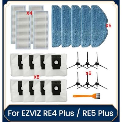 SODIAL Kit DAccessoires 24Pièces pour EZVIZ RE4 plus/RE5 plus Aspirateur : Brosse Latérale Filtre Sacs à Poussière Chiffons de - Publicité SODIAL Kit DAccessoires 24Pièces pour EZVIZ RE4 plus/RE5 plus Aspirateur : Brosse Latérale Filtre Sacs à Poussière Chiffons de - Publicité