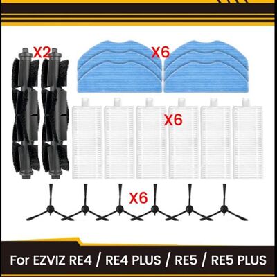 SODIAL Kit DAccessoires 20Pièces pour EZVIZ RE4 / RE4 plus / RE5 / RE5 plus Aspirateur Rouleau Brosse Latérale Filtre Chiffons de - Publicité SODIAL Kit DAccessoires 20Pièces pour EZVIZ RE4 / RE4 plus / RE5 / RE5 plus Aspirateur Rouleau Brosse Latérale Filtre Chiffons de - Publicité