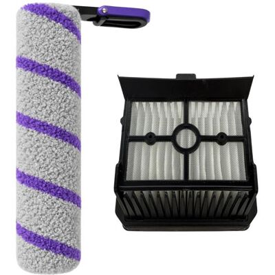 Pack accessoires pour Rowenta X-Clean 10 - Rouleau Brosse Filtre Phonillico® Gris - Publicité Pack accessoires pour Rowenta X-Clean 10 - Rouleau Brosse Filtre Phonillico® Gris - Publicité