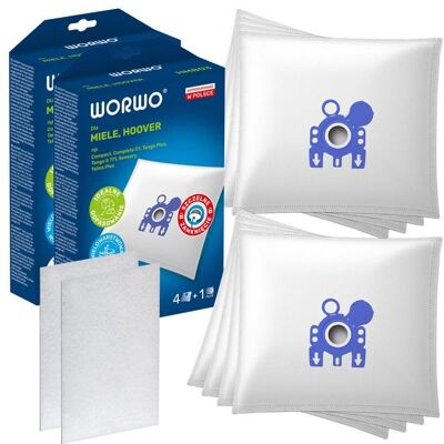 WORWO Sacs daspirateur compatible avec Hoover Sn70 Sensory SN 70-4 HANSEATIC 418.591 MIELE WELTSTAR 1400 2100.0. Publicité WORWO Sacs daspirateur compatible avec Hoover Sn70 Sensory SN 70-4 HANSEATIC 418.591 MIELE WELTSTAR 1400 2100.0. Publicité