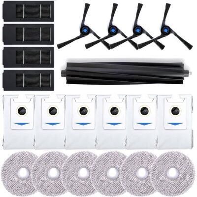 NETBOAT Lot dAccessoires - Ecovacs - Deebot X2 Omni - 1 Brosse Principale - 4 Brosses Latérales - 4 Filtres - Publicité NETBOAT Lot dAccessoires - Ecovacs - Deebot X2 Omni - 1 Brosse Principale - 4 Brosses Latérales - 4 Filtres - Publicité