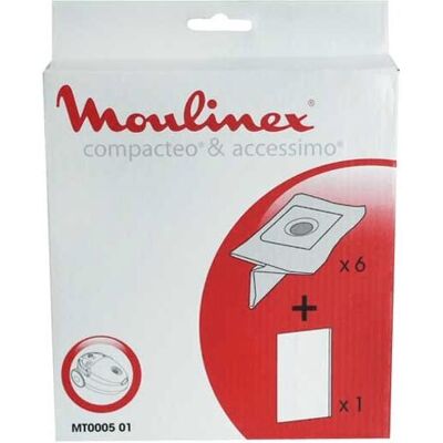 Moulinex - Pack de 6 Sacs + 1 Filtre - Aspirateur 535293662734245644 - Publicité Moulinex - Pack de 6 Sacs + 1 Filtre - Aspirateur 535293662734245644 - Publicité