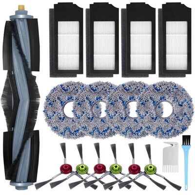NETBOAT Accessoires pour Ecovacs Deebot X1 Omni - X1 e Omni -X1 Turbo Aspirateur 1 Brosse principale 6 Brosses Latérales 4 Serpillière. Publicité NETBOAT Accessoires pour Ecovacs Deebot X1 Omni - X1 e Omni -X1 Turbo Aspirateur 1 Brosse principale 6 Brosses Latérales 4 Serpillière. Publicité