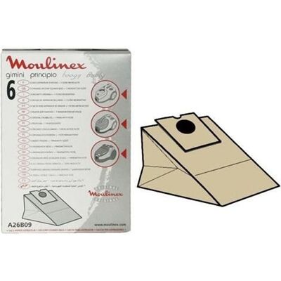 Moulinex Modèle A26B09 - Sacs et Filtre pour Aspirateur - Accessoires - Publicité Moulinex Modèle A26B09 - Sacs et Filtre pour Aspirateur - Accessoires - Publicité