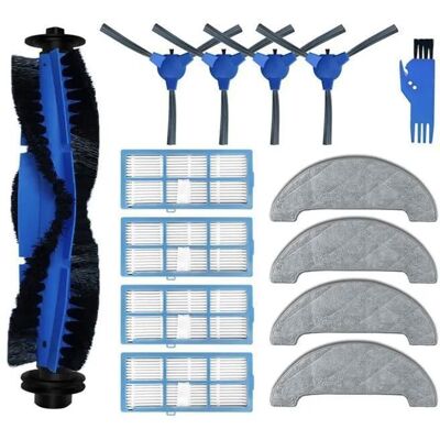 NETBOAT Kit daccessoires pour pièces de Rechange daspirateur Robot Proscenic 850T 15 Paquets Brosse Principale et Filtre et Brosse latéral Bleu - Publicité NETBOAT Kit daccessoires pour pièces de Rechange daspirateur Robot Proscenic 850T 15 Paquets Brosse Principale et Filtre et Brosse latéral Bleu - Publicité