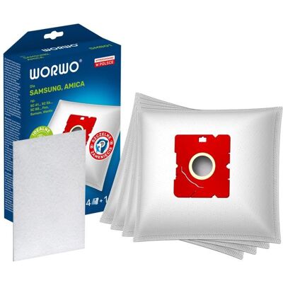 WORWO Sacs daspirateur pour Severin BC 7035 4 pièces synthétique - remplacement - Publicité WORWO Sacs daspirateur pour Severin BC 7035 4 pièces synthétique - remplacement - Publicité