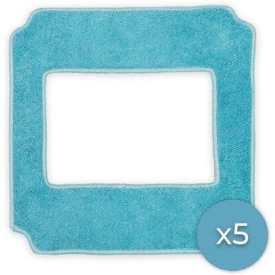 Cecotec Pack de 5 serpillières pour Robots aspirateurs Lave-vitres Conga Windroid 1390 Double Spray. Consommable - Accessoires Bleu - Publicité Cecotec Pack de 5 serpillières pour Robots aspirateurs Lave-vitres Conga Windroid 1390 Double Spray. Consommable - Accessoires Bleu - Publicité