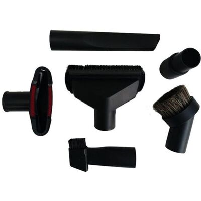 SODIAL Accessoires pour aspirateur universel Trousse de nettoyage Outil de crevasse de buse de brosse pour le tuyau de 32mm et de 35mm 6pcs Noir - Publicité SODIAL Accessoires pour aspirateur universel Trousse de nettoyage Outil de crevasse de buse de brosse pour le tuyau de 32mm et de 35mm 6pcs Noir - Publicité