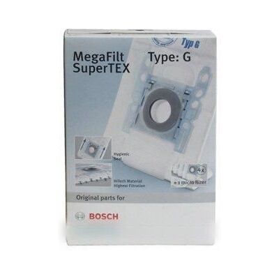 Bosch Modèle 00576334 - Sacs d'aspirateur G originaux - Pack de 4 - Publicité Bosch Modèle 00576334 - Sacs d'aspirateur G originaux - Pack de 4 - Publicité