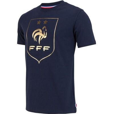 T-shirt FFF - 2 étoiles - Collection officielle Equipe de France de Football - Taille adulte Homme Bleu - Publicité T-shirt FFF - 2 étoiles - Collection officielle Equipe de France de Football - Taille adulte Homme Bleu - Publicité