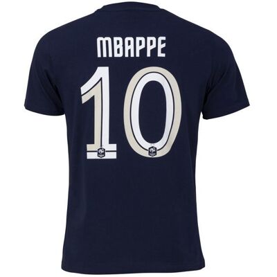 T-shirt - FFF - Kylian Mbappé - Collection officielle - Garçon - Manches courtes - Bleu Bleu - Publicité T-shirt - FFF - Kylian Mbappé - Collection officielle - Garçon - Manches courtes - Bleu Bleu - Publicité