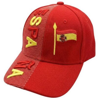 Casquette - GENERIC - Espagne Foot Supporter - Rouge - 100% coton - Broderie España Rouge - Publicité Casquette - GENERIC - Espagne Foot Supporter - Rouge - 100% coton - Broderie España Rouge - Publicité