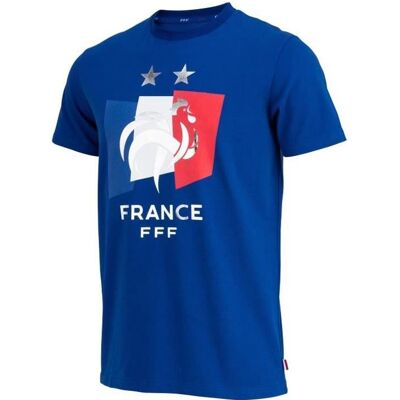T-shirt FFF - Collection officielle Equipe de France de Football - Enfant - Bleu - Manches courtes Bleu - Publicité T-shirt FFF - Collection officielle Equipe de France de Football - Enfant - Bleu - Manches courtes Bleu - Publicité