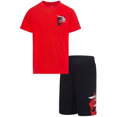 Nike Ensemble T-shirt et shorts Icon Duo Rouge - 9Q0616-U10 - Enfant Rouge - Publicité Nike Ensemble T-shirt et shorts Icon Duo Rouge - 9Q0616-U10 - Enfant Rouge - Publicité
