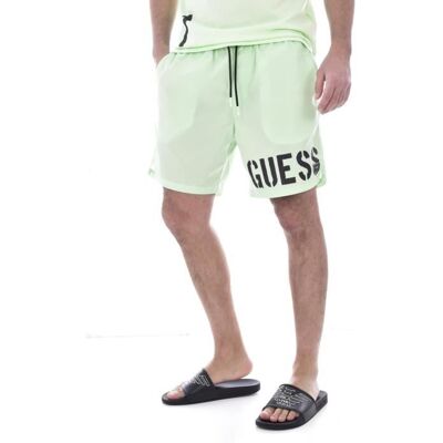 Short de bain gros logo - Guess jeans - Homme Vert - Publicité Short de bain gros logo - Guess jeans - Homme Vert - Publicité