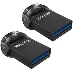 Lot de 2 SanDisk 128 Go Ultra Fit USB 3.2 Clé USB des vitesses allant jusquà 400 Mo/s - Publicité Lot de 2 SanDisk 128 Go Ultra Fit USB 3.2 Clé USB des vitesses allant jusquà 400 Mo/s - Publicité