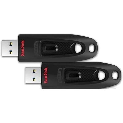 QUMOX 2PCS SANDISK Clé USB Ultra 32 Go USB 3.0 130MB/s - Publicité QUMOX 2PCS SANDISK Clé USB Ultra 32 Go USB 3.0 130MB/s - Publicité