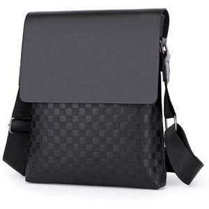 Sacoche Homme Daffaires Sac Porté Épaule Solide PU Cuir iPad Peut être Placé - 24cm * 20cm * 6cm - Noir Noir - Publicité Sacoche Homme Daffaires Sac Porté Épaule Solide PU Cuir iPad Peut être Placé - 24cm * 20cm * 6cm - Noir Noir - Publicité