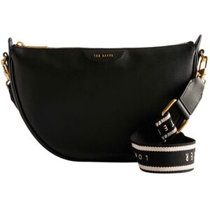 Ted Baker Sac à épaule bandoulière noir en cuir pour femme - Essina Webbing Leather Half Moon Crossbody Bag 289171 Noir - Publicité Ted Baker Sac à épaule bandoulière noir en cuir pour femme - Essina Webbing Leather Half Moon Crossbody Bag 289171 Noir - Publicité